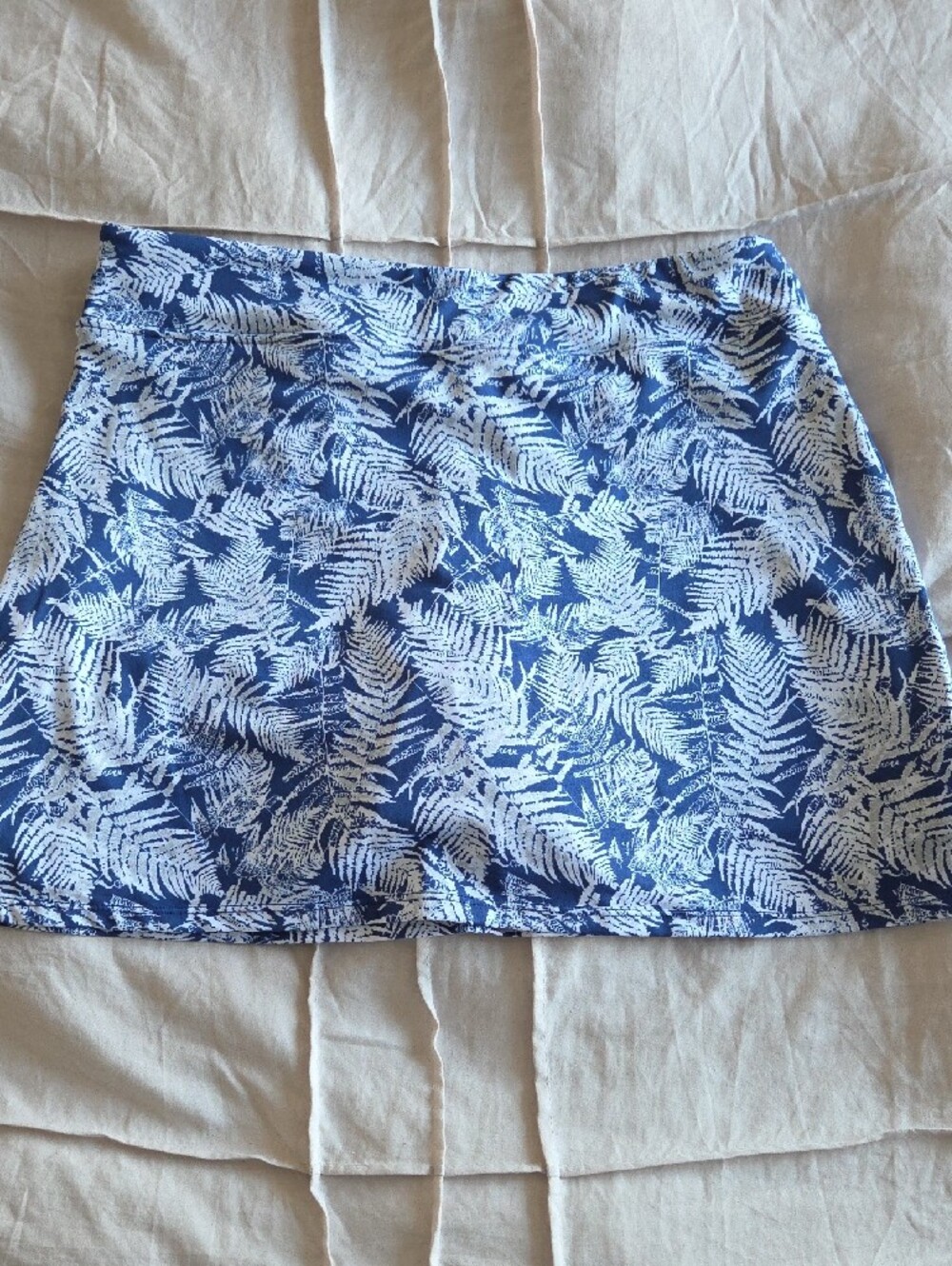 Tranquility by Colorado Clothing Blue Fern-Print Athletic Skort - Picture 4 of 5